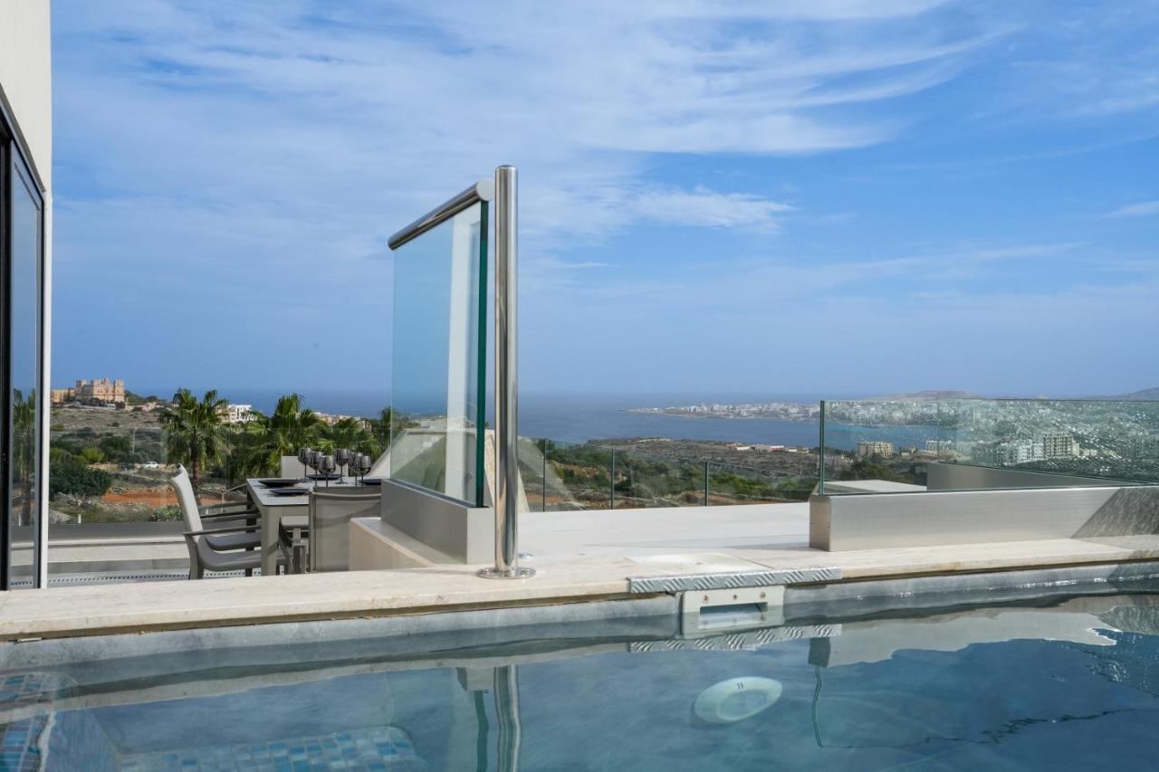 Lux Sea&Country Views With Pool Apartment Mellieha Ngoại thất bức ảnh