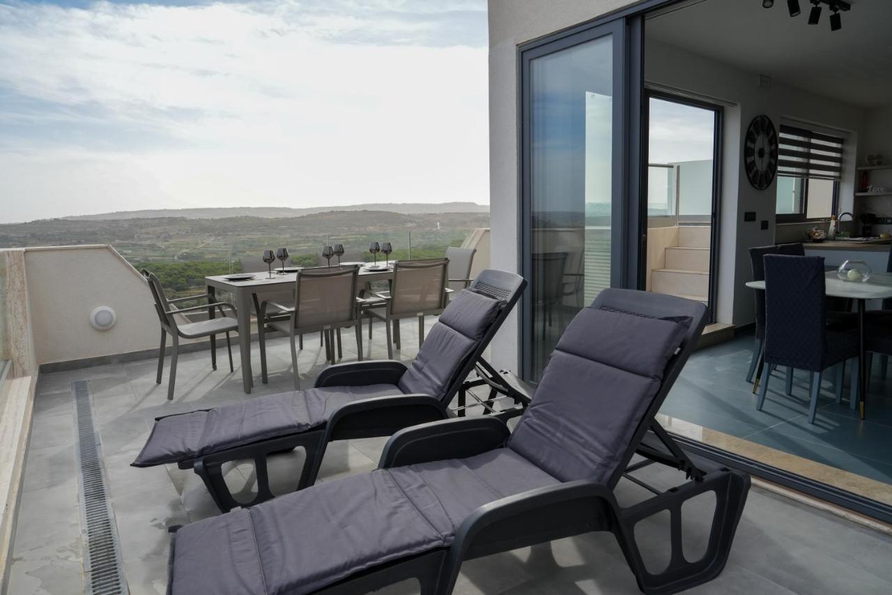 Lux Sea&Country Views With Pool Apartment Mellieha Ngoại thất bức ảnh